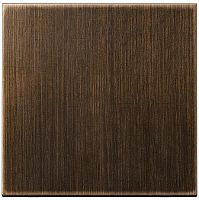 Лицевая панель Jung LS990 metal для 1-кл. выключателя античная латунь картинка